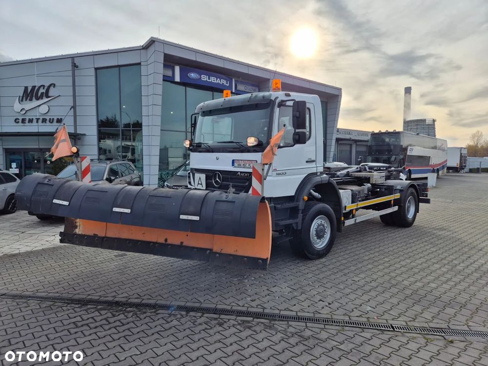 Mercedes-Benz Axor 18.33 4X4 / HAKOWIEC / PŁUG ŚNIEŻNY / SCHMIDT / BLOKADY MOSTÓW / ODRESTAUROWANY / SERWISOWANY / 1 WŁ. / UDT I TRANSPORT MOŻLIWY - 3