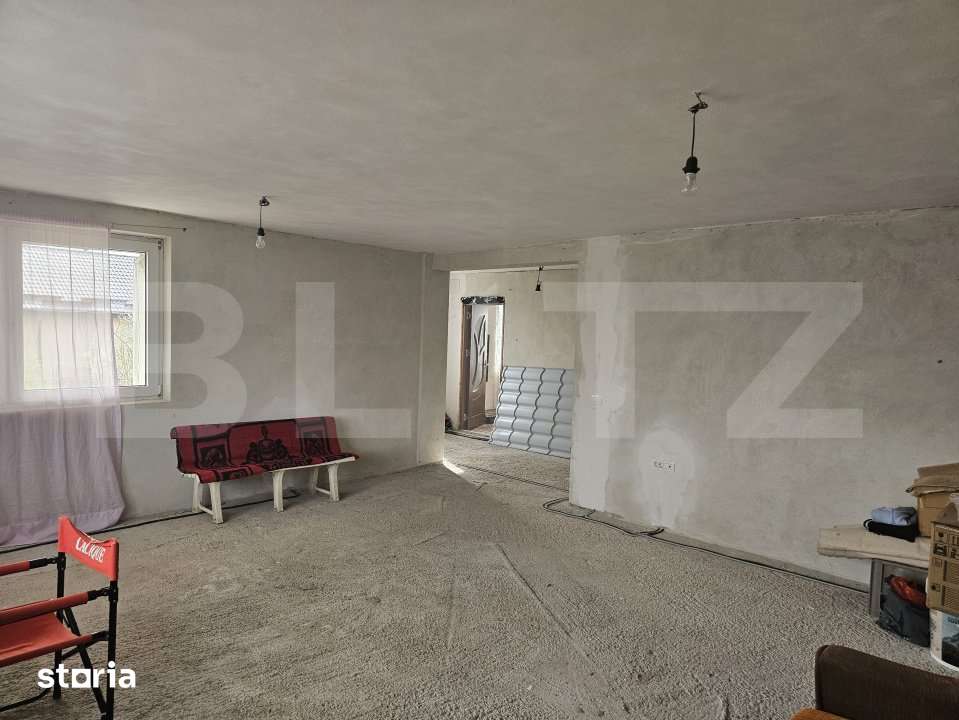 Casa la rosu/semifinisata, P+E, 139 mp utili, 523 mp teren, Bradesti - Imagine principală: 3/8