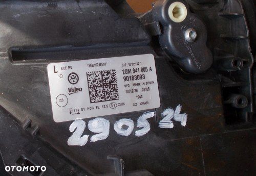 VW T-CROSS LAMPA LEWA PRZEDNIA ZWYKŁA ORYGINAŁ 2GM941005A - 16