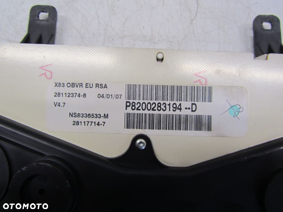 trafic-vivaro 2.0 DCI 08R EU licznik zegary 8200283194 - 4