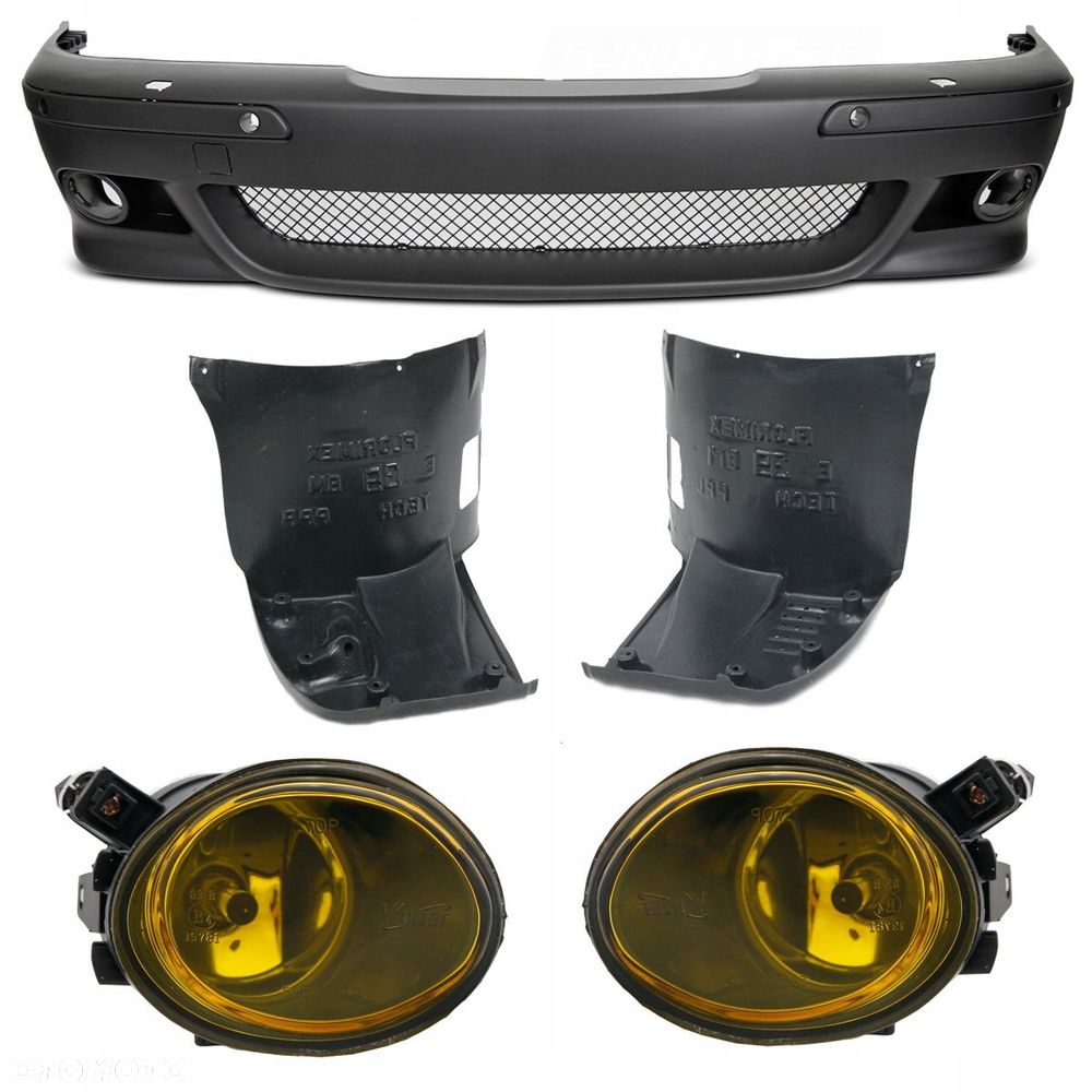 Zderzak Przod Kratki Halogen Nadkola spryskiwacze PDC M5 M-pakiet Bmw 5 e39 - 1