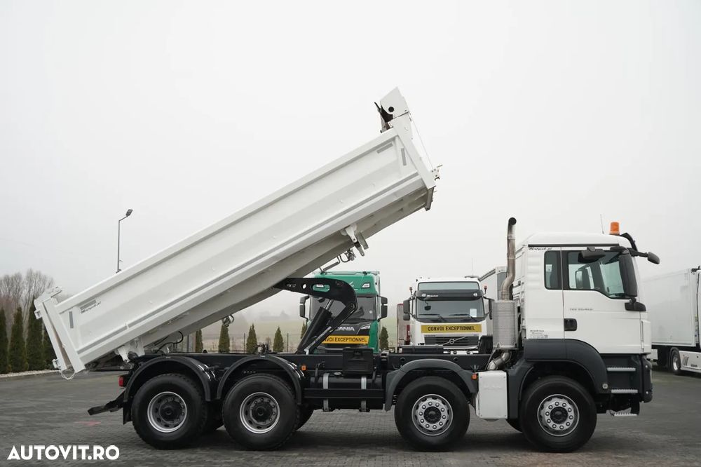 MAN TGS 35.420 / 8x4 / BASCULĂ DUBLĂ / HIDRODOXIE LATERALĂ / BORDMATIC / AUTOMATĂ - 5
