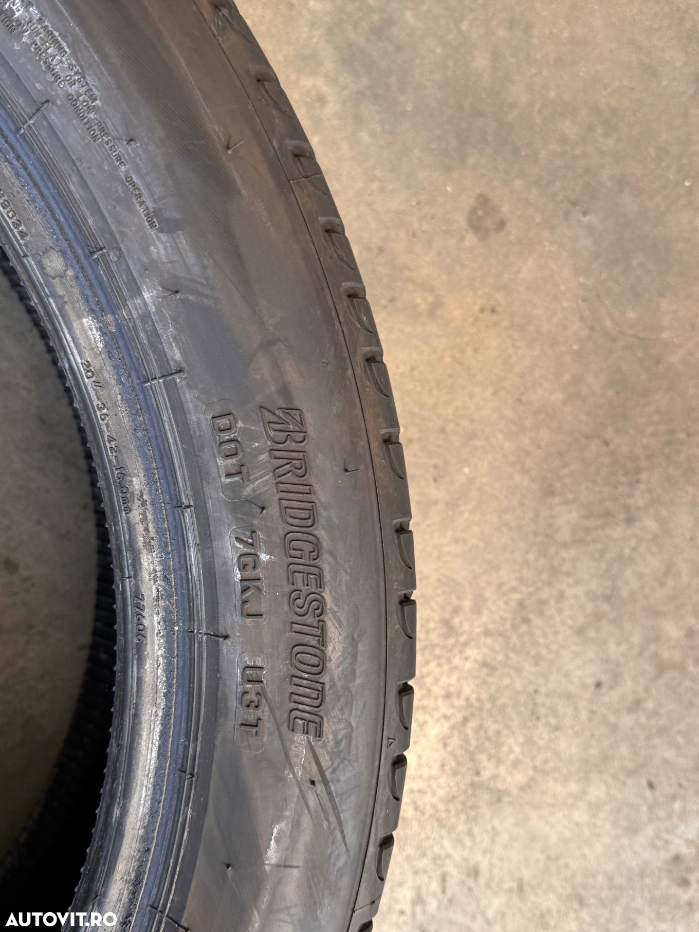 Vând set anvelope 245/45/20-275/40/20 bridgestone de vară cu runflat ca noi - 7