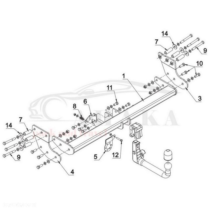 Hak Holowniczy Wypinany Automat Do Volvo Xc90 2004-2015 - 4