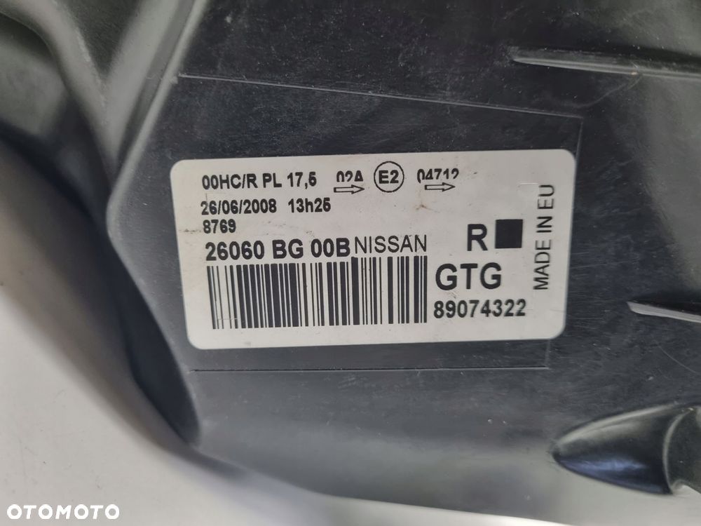 LAMPA PRAWA Nissan Micra K12 03-10r PRZEDNI PRAWY PRZÓD 26060BG00B - 2