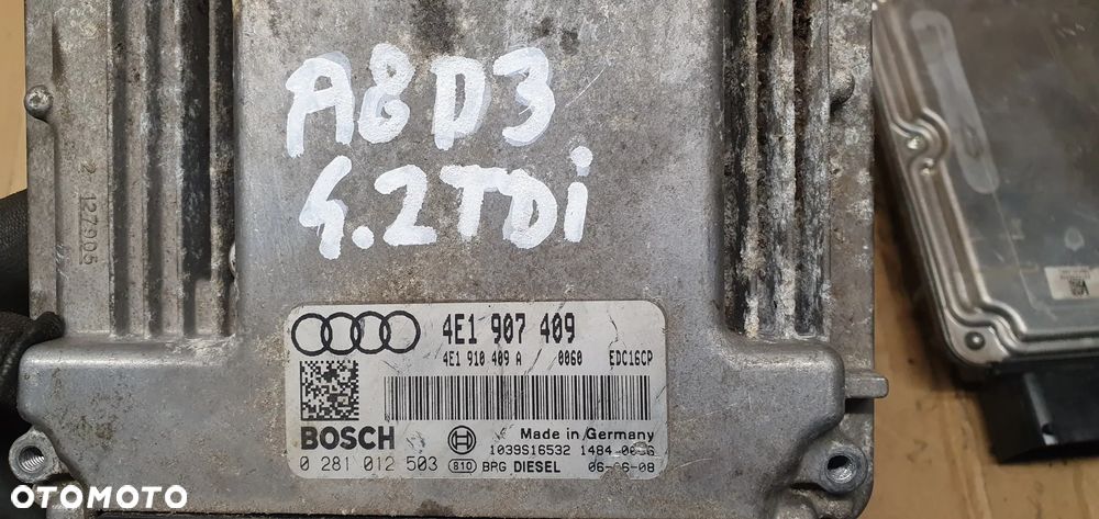 Komputer sterownik silnika Audi A8 D3 4.2 TDI 4E1907409 4E1910409A - 5