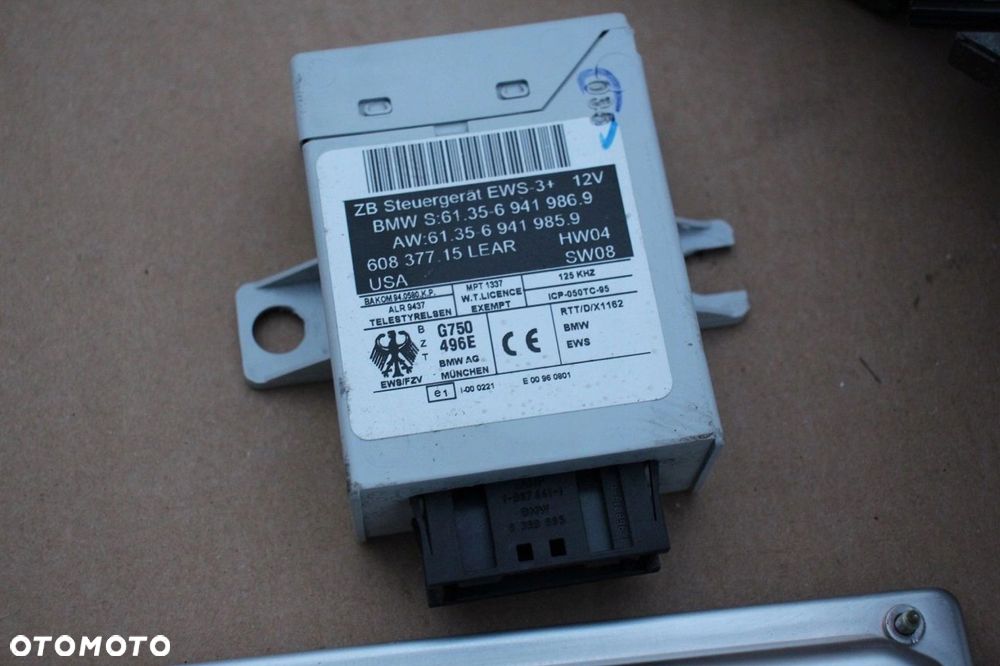 Komputer sterownik silnika zestaw startowy BMW M54 MS45 7548769 x3 z4 e60 - 3