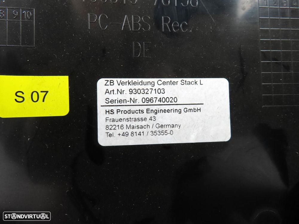 Revestimento do tablier Inferior/Central Usado / Original BMW i3 (I01) 514593032... - 4