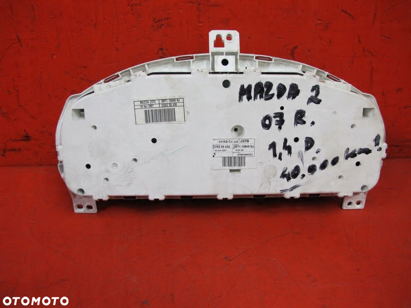 MAZDA 2 DY 1.4 CD LICZNIK ZEGARY 3M7110849NJ EU - 2