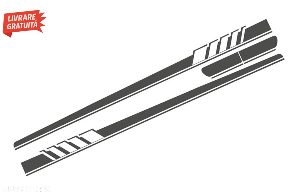 Set Stickere Capota Plafon Portbagaj si Laterale Gri Inchis Mercedes C205 Coupe A2- livrare gratuita - 9
