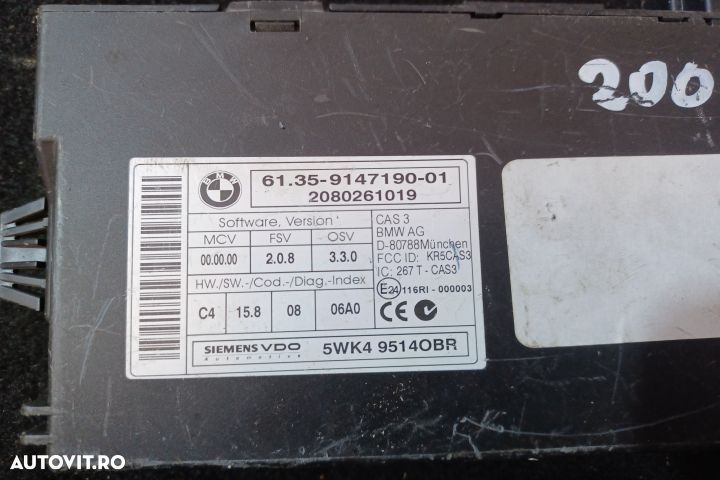 Modul confort 9147190 9147190-01 9147190 9147190-01 BMW X5 E70 [2006 - 3