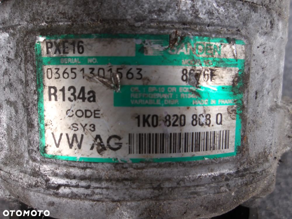 KOMPRESOR SPRĘŻARKA KLIMATYZACJI VW 1K0820808Q - 2
