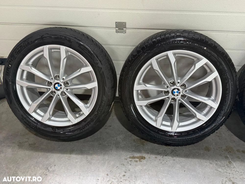 Jante Bmw X3, iX3, X4 , originale, 19 inch cu anvelope iarna Bridgestone - 3