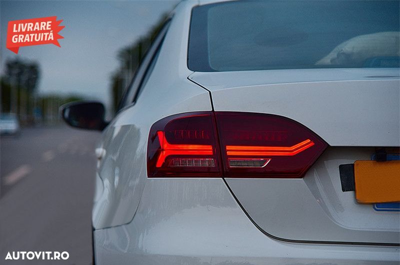 Stopuri LED VW Jetta Mk6 VI 6 (2012-2014) Semnal Secvential Dinamic- livrare gratuita - 12