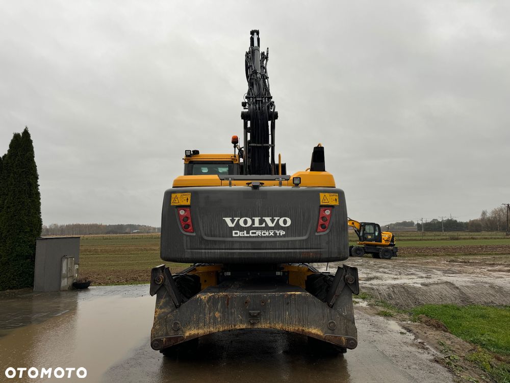 Volvo EW160D KOPARKA KOŁOWA // PODPORY PŁUG / LEMIESZ // 4 ŁYŻKI - 6