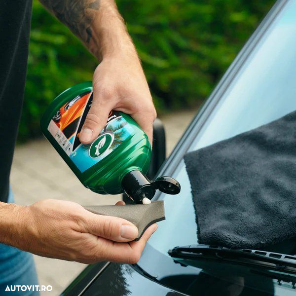 Ceara auto Turtle Max Metallic wax 500ml pentru vopsele metalizate, Carnauba Car Max - 4