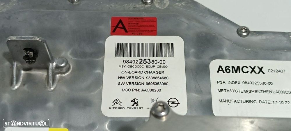 CONVERSOR DE ATUAL CITROEN C4 III (C41) E-C4 - 5