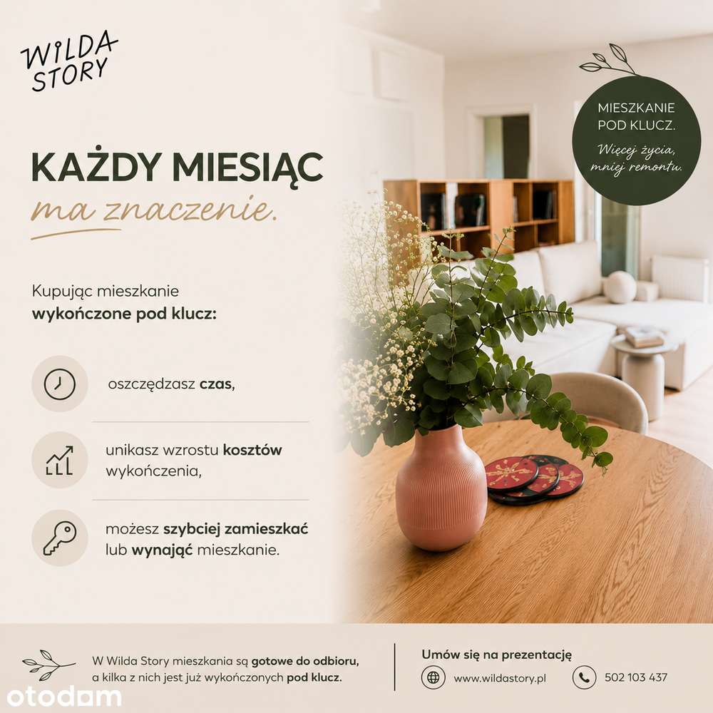 Wilda Story |okazja - gotowe do odbioru| mieszkanie wykończone B1M4.19