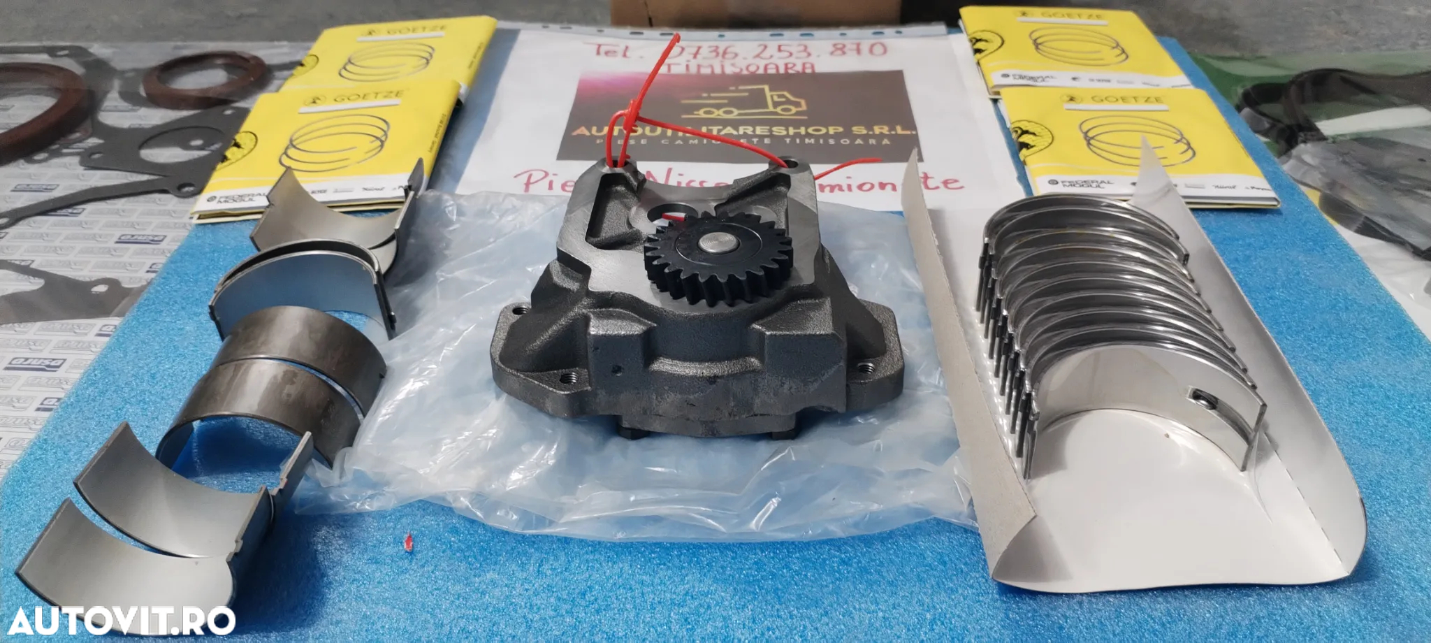 GARNITURA CHIULOASA NISSAN 2.8 A4.28 si  4.0 B4.40 TRADE 2.8 L35-08 L35-09 EBRO PIESE MOTOR SEGMENTI CUZINETI PISTON CAMASA CILINDRU - 7