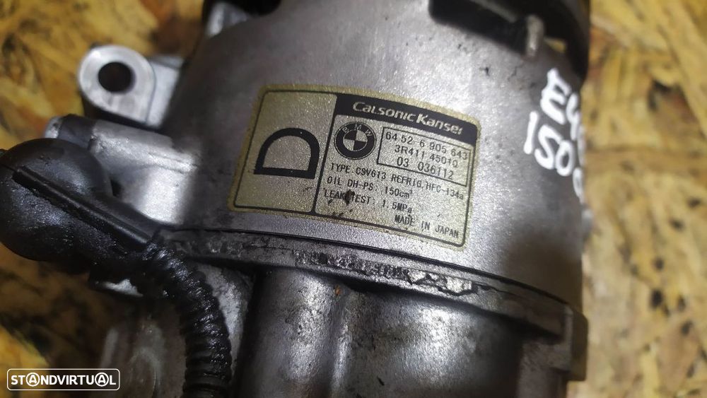 COMPRESSOR AC BMW 320D 150CV E46 64526905643 - 3