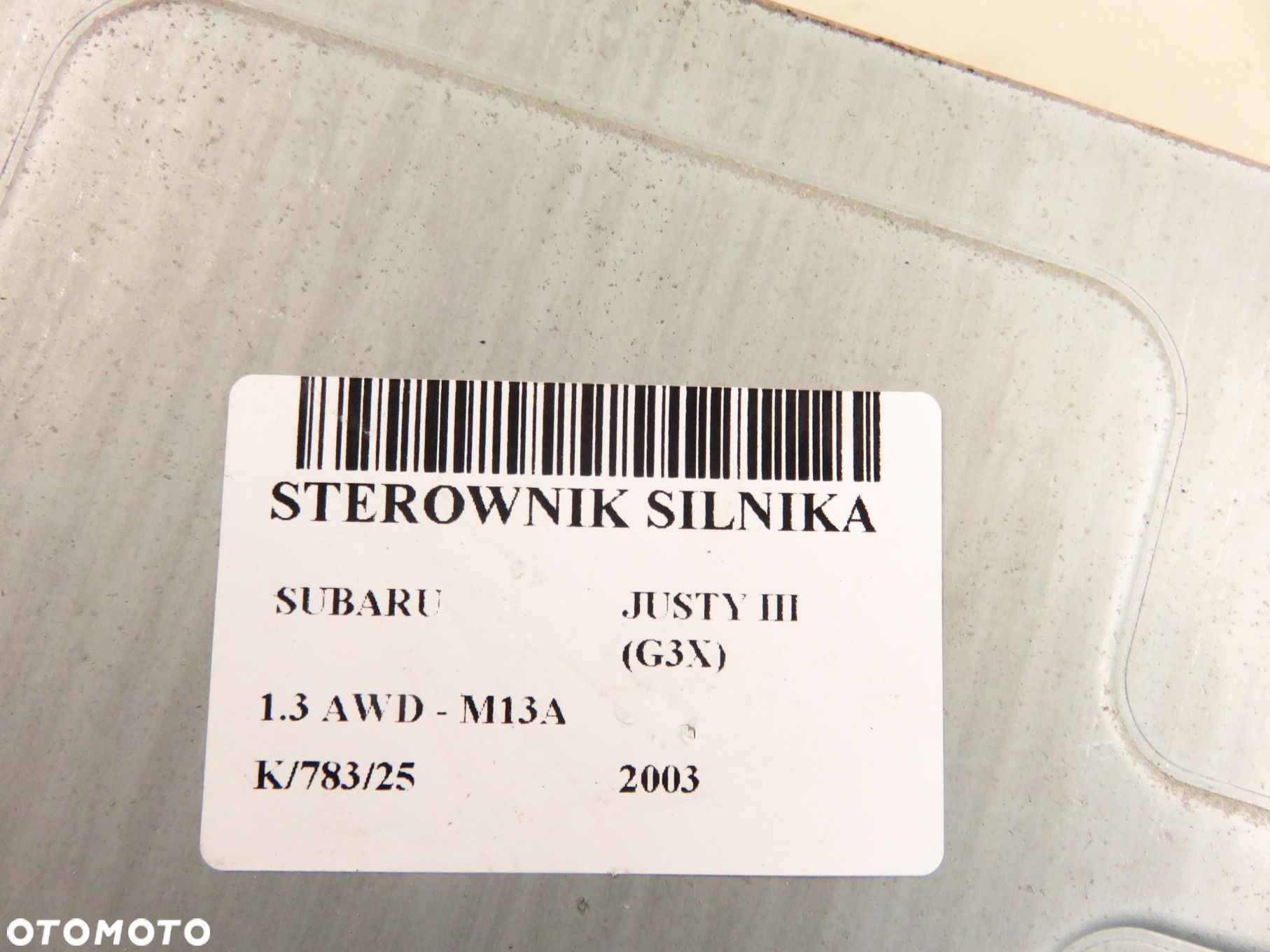 STEROWNIK SUBARU JUSTY III (G3X) 1.3 AWD 94 - M13A 3392086G12 - 11