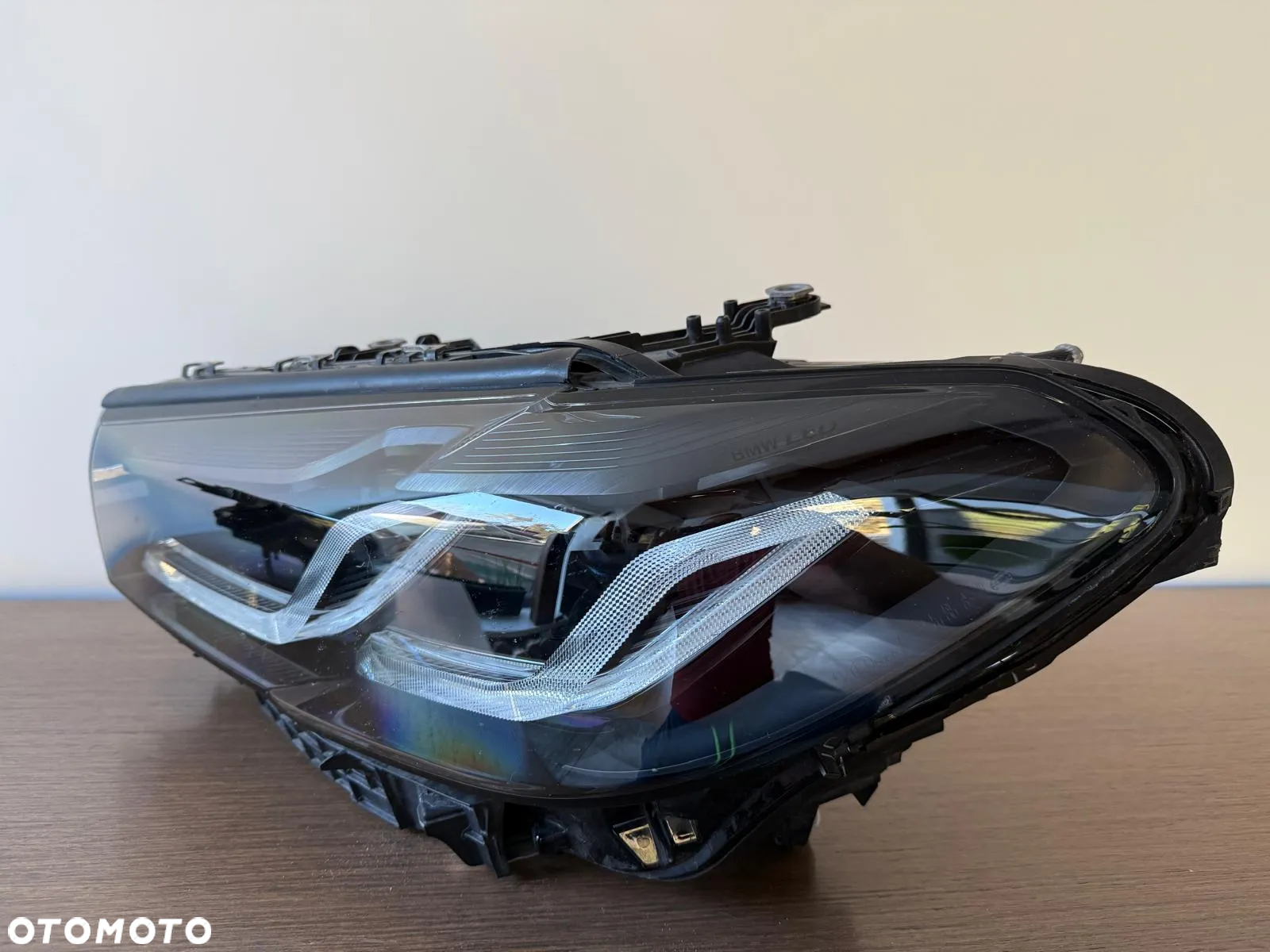 LAMPA LEWA PRZÓD PRZEDNIA BMW 5 G30 G31 BLACK SHADOW LCI 5A388E302 - 4