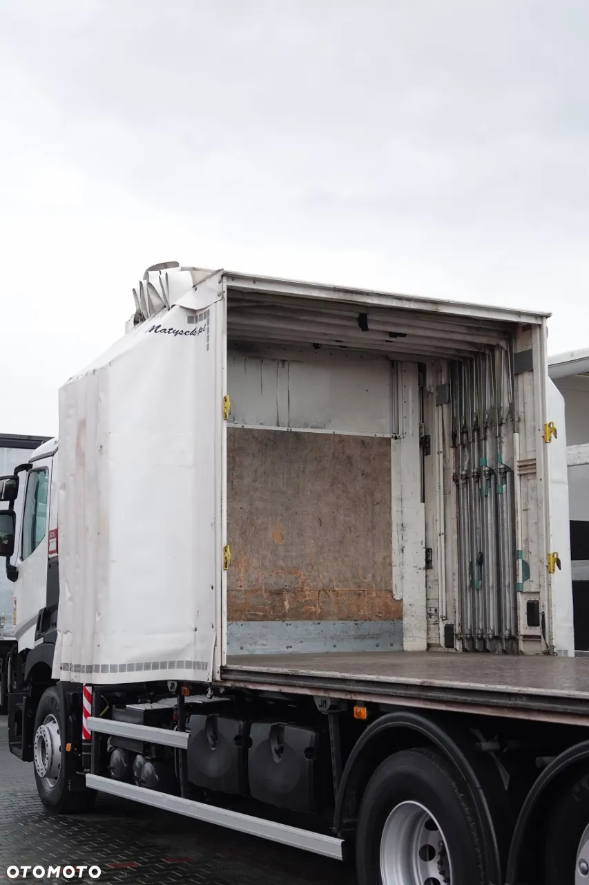 Renault C 380 / 6x2 / SKRZYNIOWY / HDS HIAB 138 B-3 WYSÓW 10,5 M / ROTATOR / STEROWANIE RADIOWE / + WINDA ZAŁADOWCZA / ZABUDOWA FIRANKA ZSUWANA / EURO 6 - 26