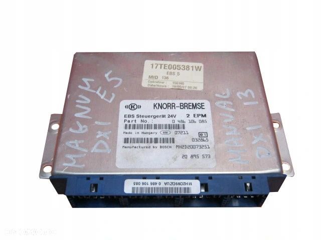 RENAULT MAGNUM DXI KASETA STEROWNIK EBS 0486106085 - 2