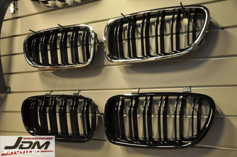 GRILE pentru BMW Seria 5 F10 NEW M5 M Look negru mat si lucios  CALITATE PREMIUM ⭐️⭐️⭐️⭐️⭐️ - 2