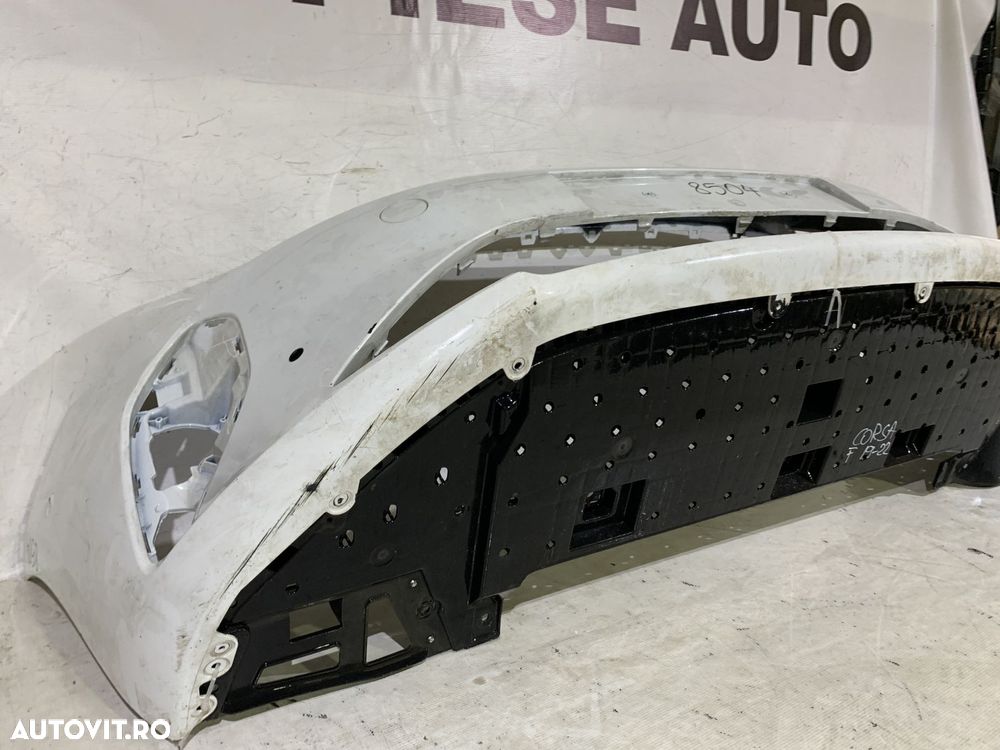 Bara fata Opel Corsa F, 2019, 2020, 2021, 2022, 2023, cod origine OE 9830280980, cu gauri pentru senzori de parcare (6). Include scut. - 6