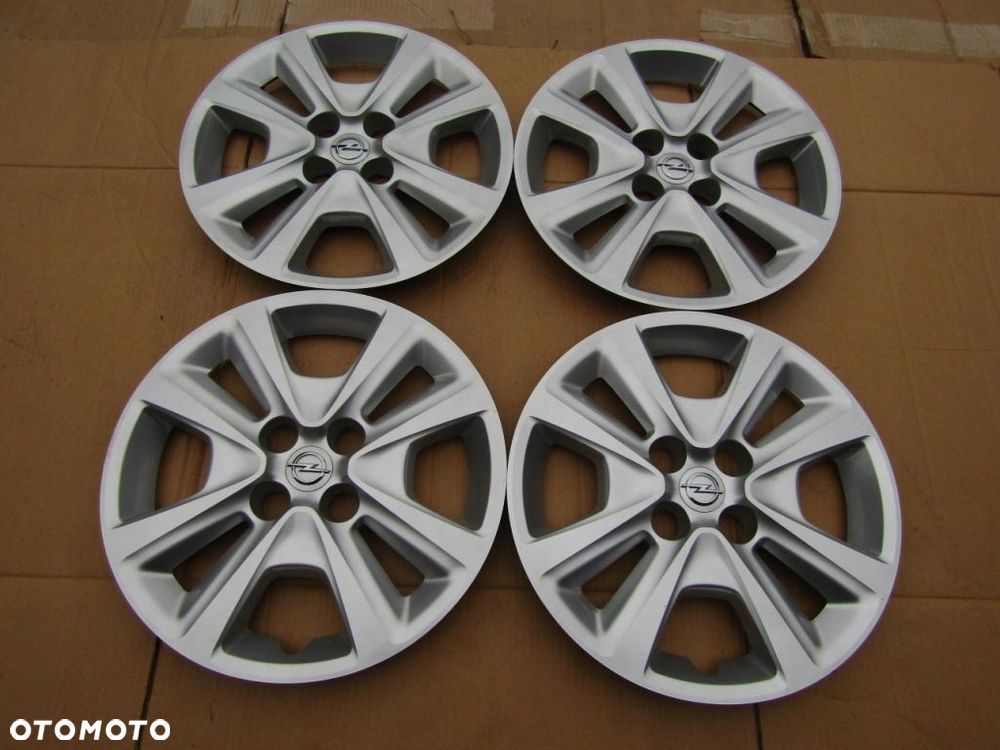 4x Kołpaki Strukturalne 15 Opel Corsa D E Adam Meriva Karl 4x100 / oryginał - 3