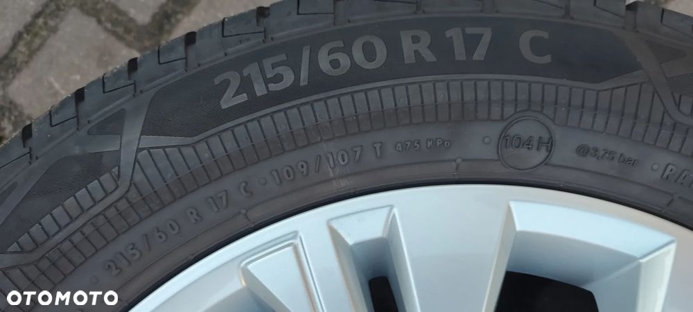 Koła Felgi Aluminiowe Oryg Volkswagen T6 Multivan T5 17 Cali 5x120 Et55 Continental 215/60/17C 2021r 4x8,5mm Idealne !! Starogard Gdański - 18