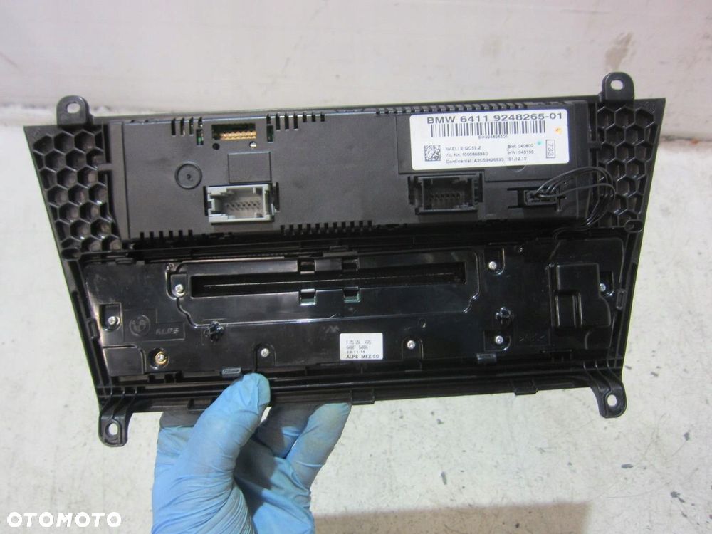 BMW X3 F25 PANEL STEROWANIA KLIMATYZACJI RADIO PODGRZEWANE FOTELE 9248265 - 8