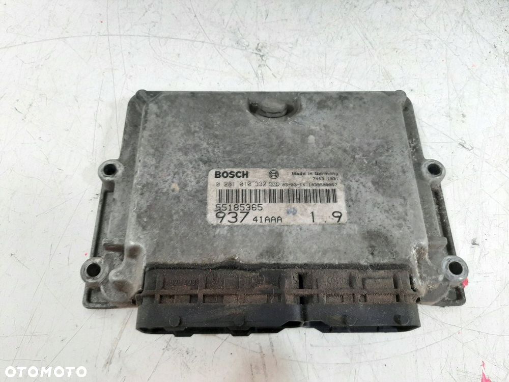 ALFA ROMEO 147 1.9JTD 03R STEROWNIK SILNIKA ZESTAW 0281010332 55185365 - 3