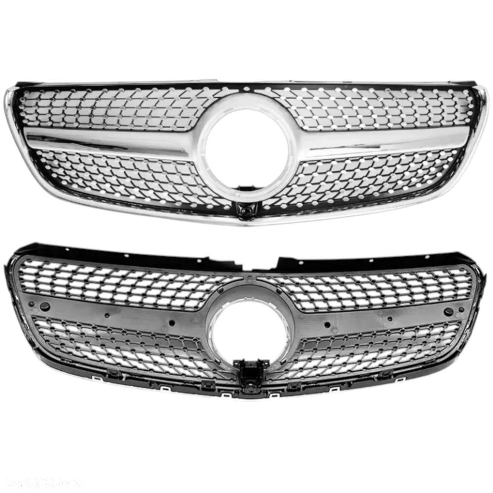 MERCEDES VITO W447 2016-2019 DIAMOND GRILL ATRAPA PRZEDNIA CHŁODNICY - 2