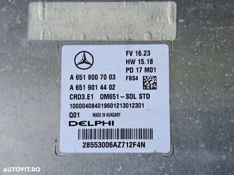Calculator Motor ECU Delphi Mercedes B-ClassAMG W246 A-Class W176 CLA C117 GLA X156 OM651 FBS4 Cod A6519007003 - 3