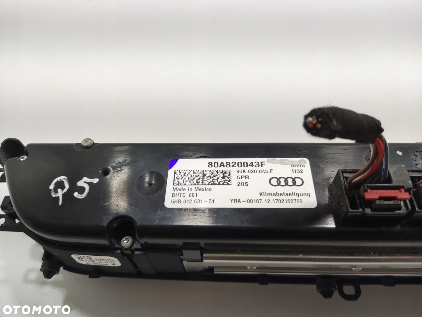 PANEL KLIMATYZACJI NAWIEWU AUDI Q5 II 80A 80A820043F 2016-2020 EUROPA - 9
