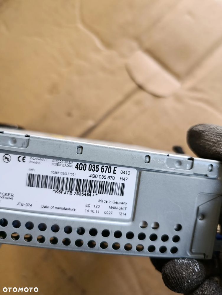 AUDI A6 C7 RADIO RADIOODTWARZACZ 4G0035670E - 4
