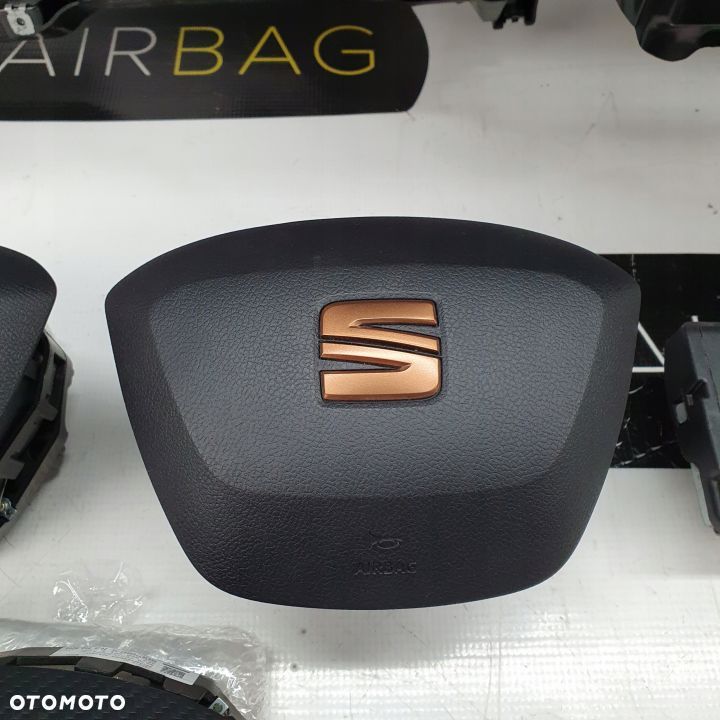 SEAT TARRACO DESKA ROZDZIELCZA KONSOLA KOKPIT PULPIT PODUSZKI AIRBAG AIR BAG PASY KIT SET - 8