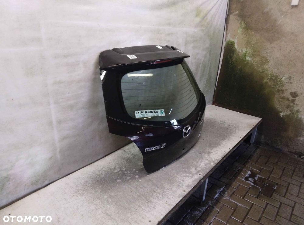 / KLAPA TYŁ TYLNA BAGAŻNIKA MAZDA 2 II DE CZARNY - 3