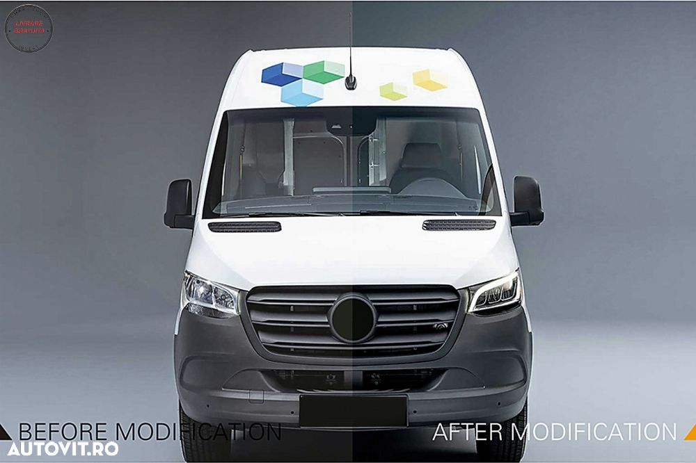 Faruri Full LED Mercedes Sprinter W907 Halogen (2019-2023) Negru- livrare gratuita - 21