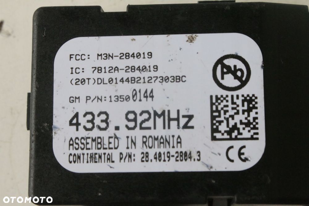 moduł anteny Opel Astra J 13500144 - 4