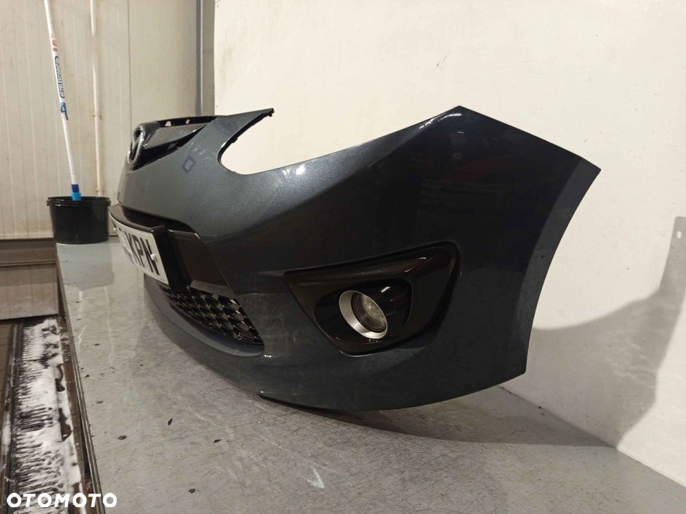 + ZDERZAK PRZÓD PRZEDNI MAZDA 2 II DE LIFT FL SPORT SZARY GRAFITOWY HALOGENY - 3