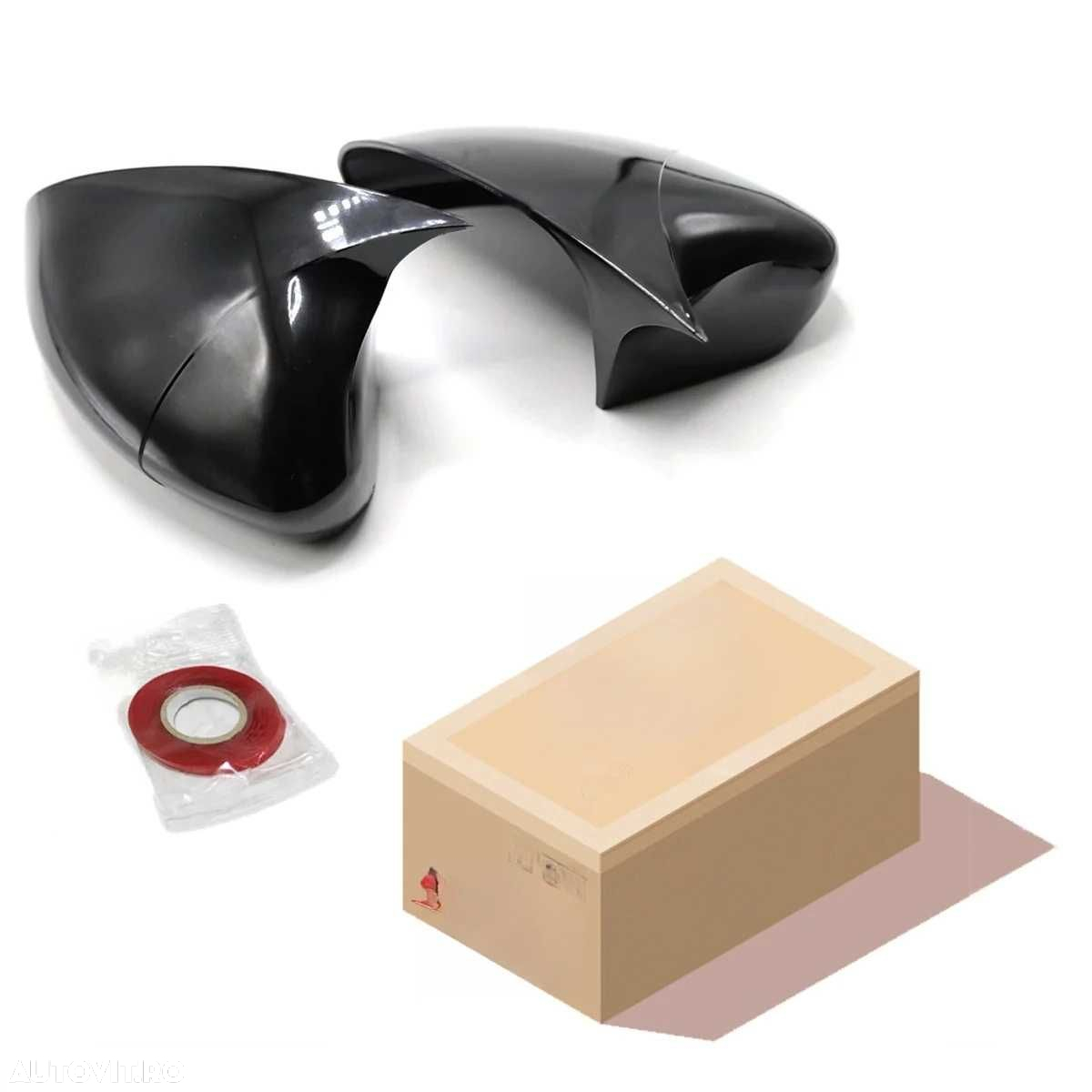 Capace Oglinzi M Style Tip Batman Volkswagen VW Passat B8 Negru Lucios - 8