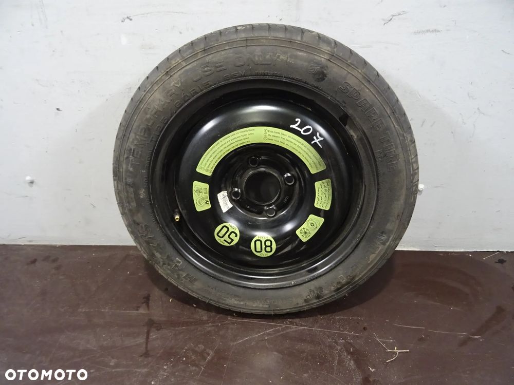 PEUGEOT 207 3D 1.6B KOŁO DOJAZDOWE DOJAZDÓWKA 15H2 ET15 - 1