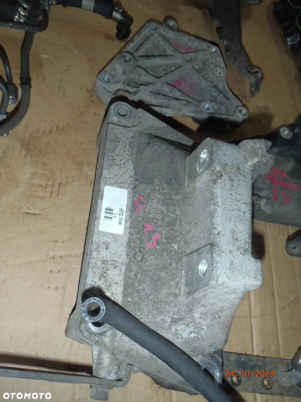 kolektor ssący alternator sprężarka sprzęgło docisk tarcza  dwumasa dwumas chłodniczka oleju opel corsa combo astra meriva 1.3 cdti - 20