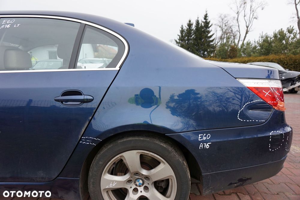ĆWIARTKA BŁOTNIK TYLNY LEWY 5 A76 E60 LIFT LCI SEDAN 41217111319 BMW 2007-2010 - 1
