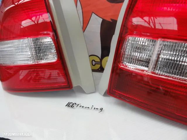 Faróis / farolins traseiros para Honda Civic EK, EJ 96-01 3 portas Vermelho / branco (red/white) EK9 Look - 8