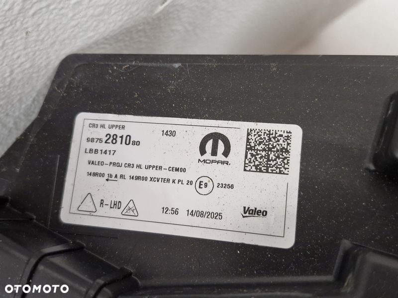 CITROEN C5 AIRCORSS e-C5 LAMPA REFLEKTOR PRAWY PRZÓD LED EU 9875281080 - 7