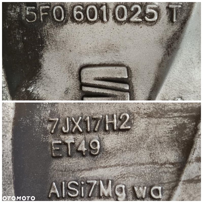 Alufelgi 5x112 17 Seat Leon Altea 5F0601025T 4szt (F9186) - 8